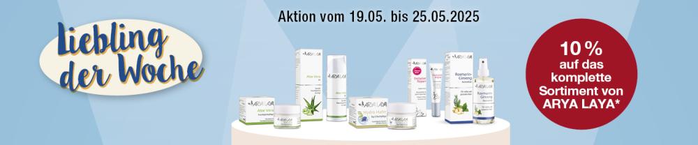 Liebling der Woche bei VITALIA - 10 % auf Artikel von Arya Laya