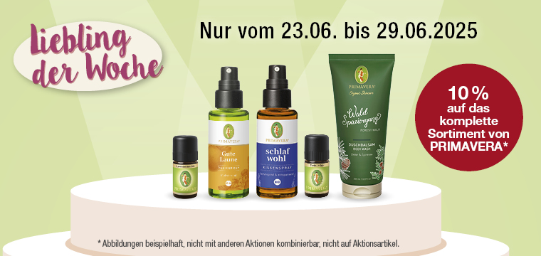 10 % Rabatt auf Artikel von Primavera - Im Juni bei VITALIA sparen!