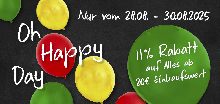 VITALIA Aktion - 11% Rabatt auf Alles ab 20€ beim Oh Happy Day