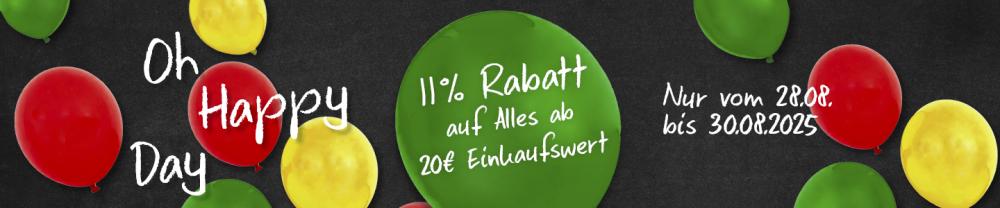 VITALIA Aktion - 11% Rabatt auf Alles ab 20€ beim Oh Happy Day