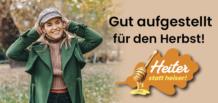 Gestärkt in den Herbst mit den Artikeln für ein starkes Immunsystem in Ihrem VITALIA Reformhaus