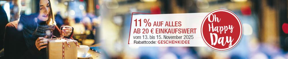 VITALIA Aktion - Oh Happy Day mit 11% Rabatt auf Alles