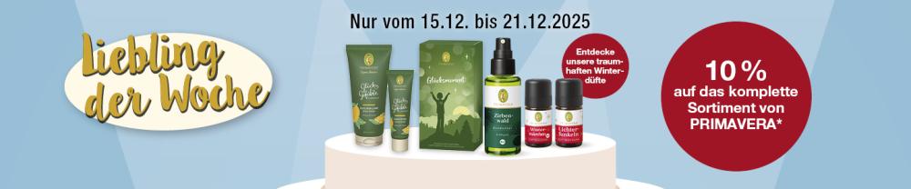 VITALIA Aktion - 10% Rabatt auf Artikel von Primavera, unser Liebling der Woche