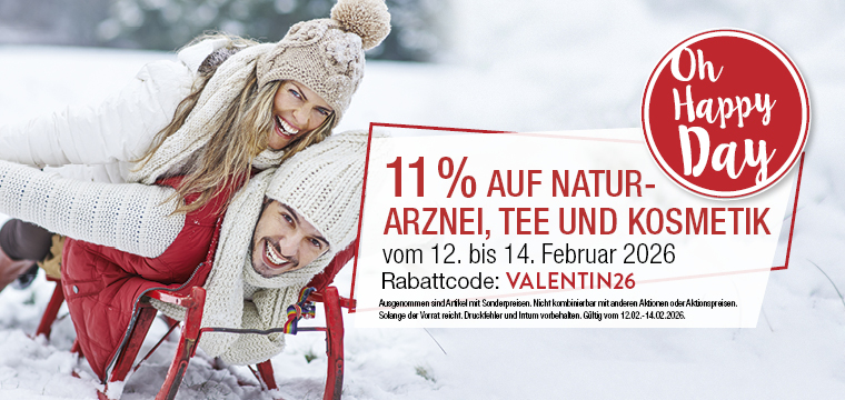 VITALIA Aktion - Oh Happy Day mit 11% Rabatt auf Natuarznei, Tee und Kosmetik