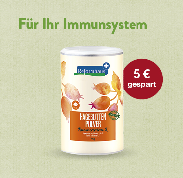 Reformhaus Hagebuttenpulver - jetzt bei VITALIA zum Aktionspreis kaufen