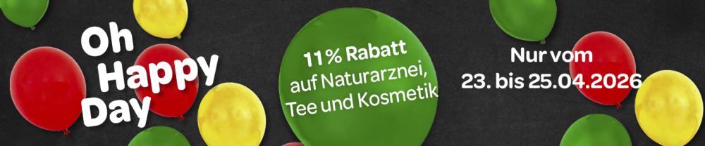 11% auf Naturarznei, Tee und Kosmetik