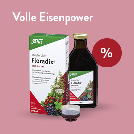 Salus Floradix mit Eisen Tonikum - bei VITALIA Reformhaus zum Aktionspreis kaufen