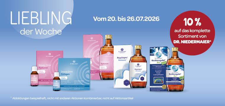 Liebling der Woche 10% auf das komplette Sortiment von Dr.Niedermaier