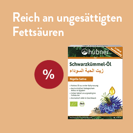 Hübner Schwarzkümmel-Öl - jetzt bei VITALIA kaufen