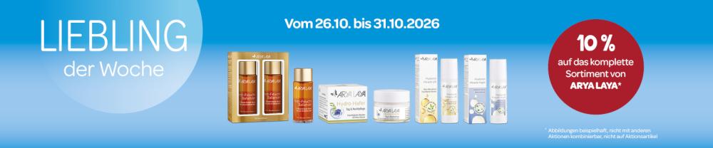 Liebling der Woche mit 10% Rabatt auf Kosmetik von Arya Laya