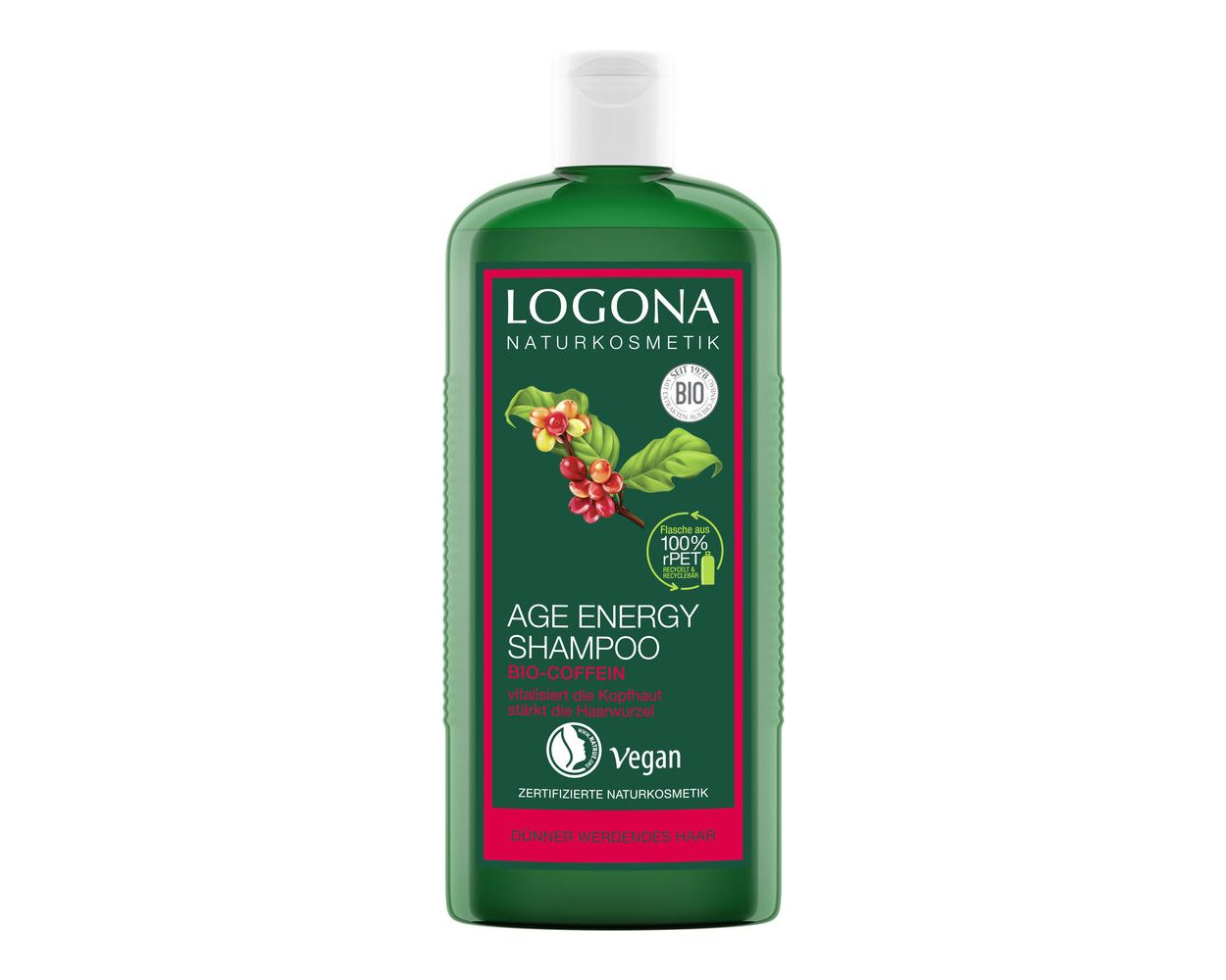 Shampoo 250 Age ml Bio-Coffein Energy LOGONA