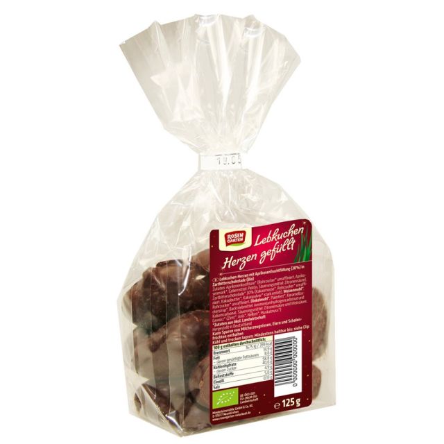 ROSENGARTEN Lebkuchen Herzen gefüllt 125 g