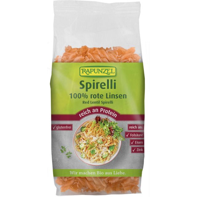 Rapunzel Rote Linsen Spirelli 300 g