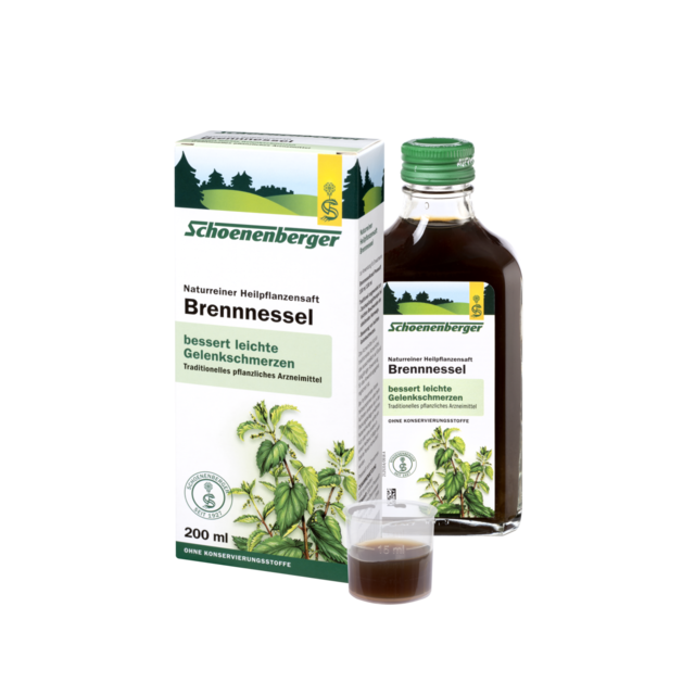 Schoenenberger Bio Naturreiner Heilpflanzensaft Brennnessel 200 ml
