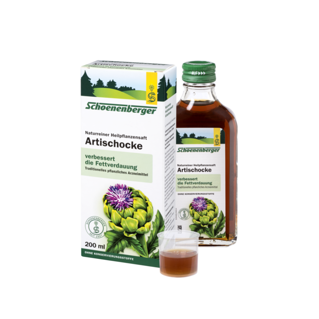 Schoenenberger Naturreiner Heilpflanzensaft Artischocke 200 ml