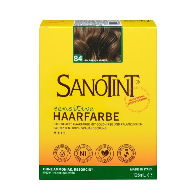 Sanotint Haarfarbe Sensitive light Nr. 84 Goldbraun Kupfer