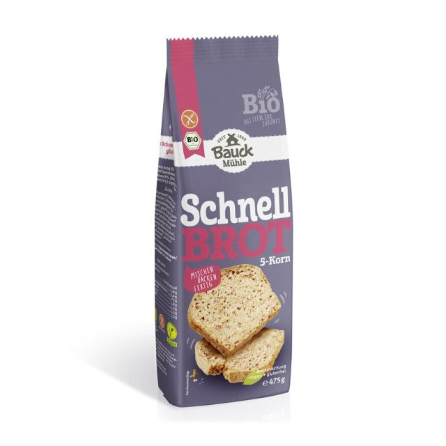 BauckMühle Schnellbrot 5-Korn 475 g