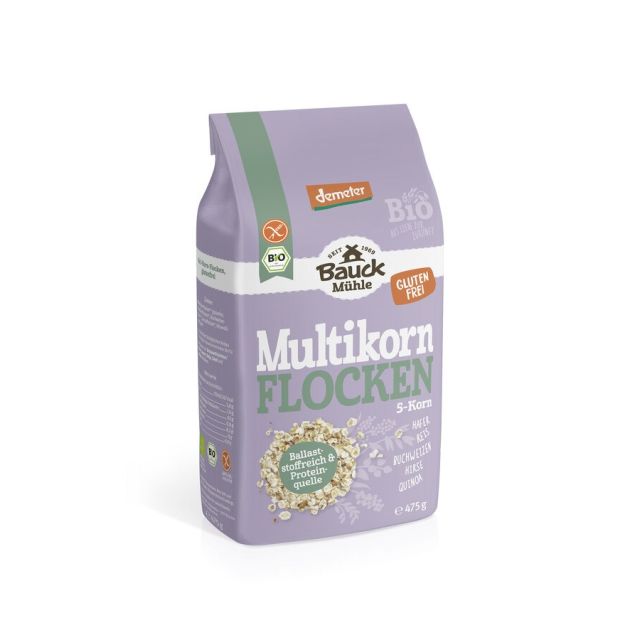 BauckMühle Multiflocken 5-Korn glutenfrei 475 g