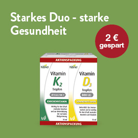 Hübner Kombipack Vitamin K2 & D3 Tropfen